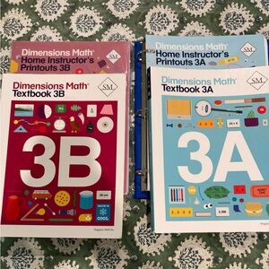 Dimensions Math 3A/3B Printouts & Textbook